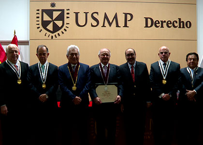 USMP nombra profesor honorario al Dr. Benigno Pendás