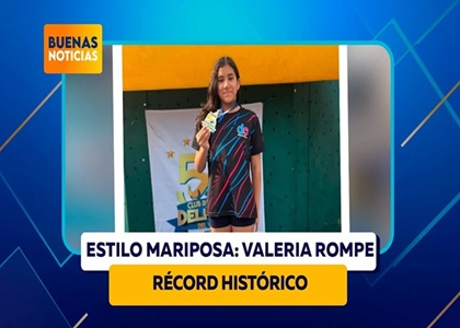 VALERIA MORENO ROMPE RÉCORD NACIONAL