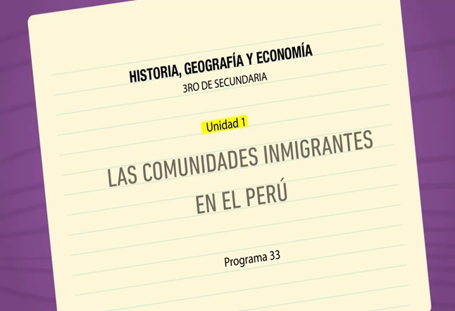 Capítulo N° 33 - Las comunidades inmigrantes en el Perú