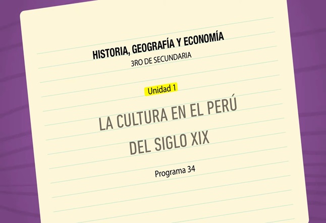 Capítulo N° 34 - La cultura en el Perú del siglo XIX